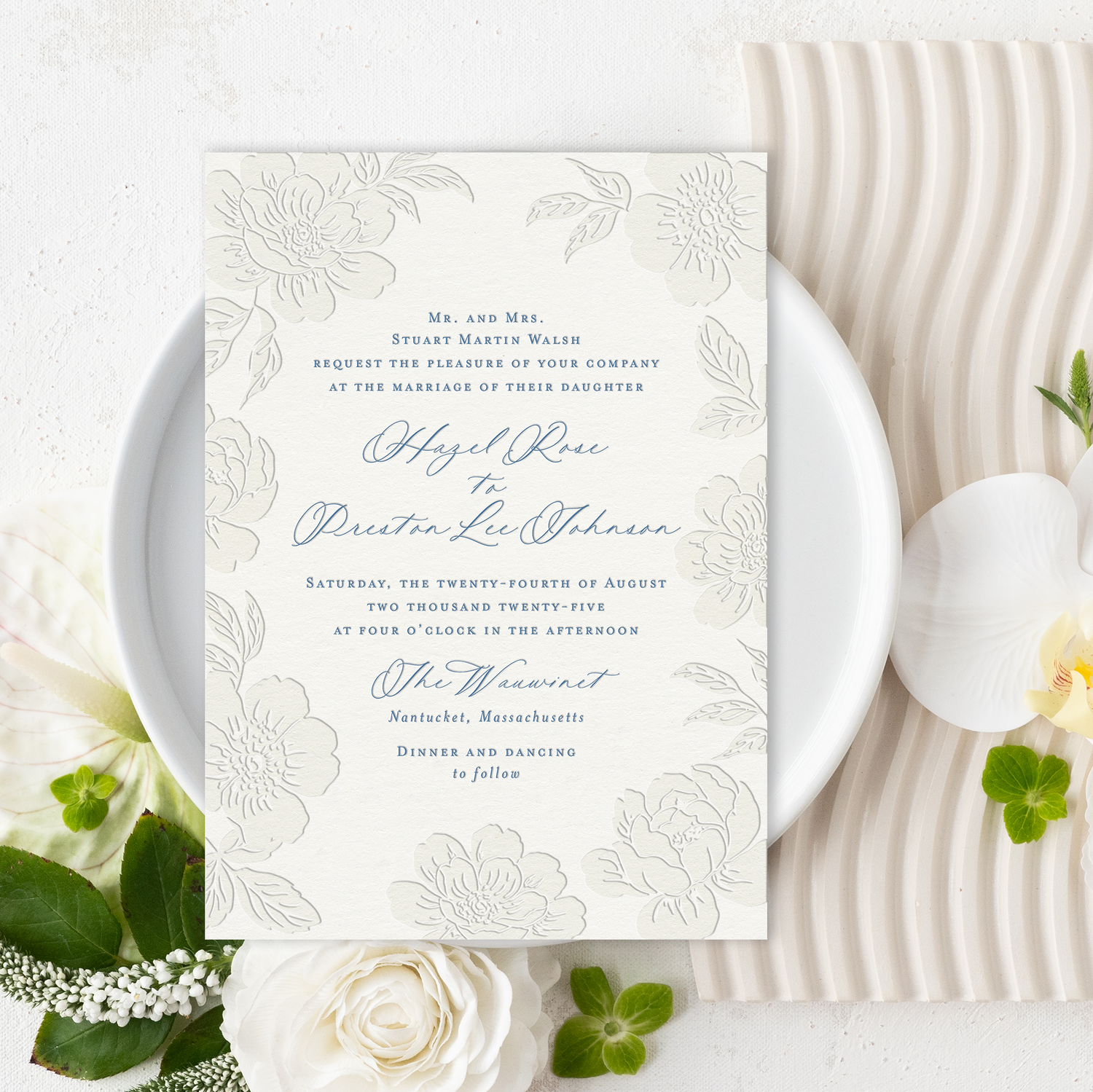 Chelsea Floral Wedding Invitation