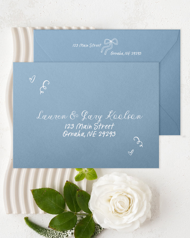 Whimsy Bows Envelope Addressing