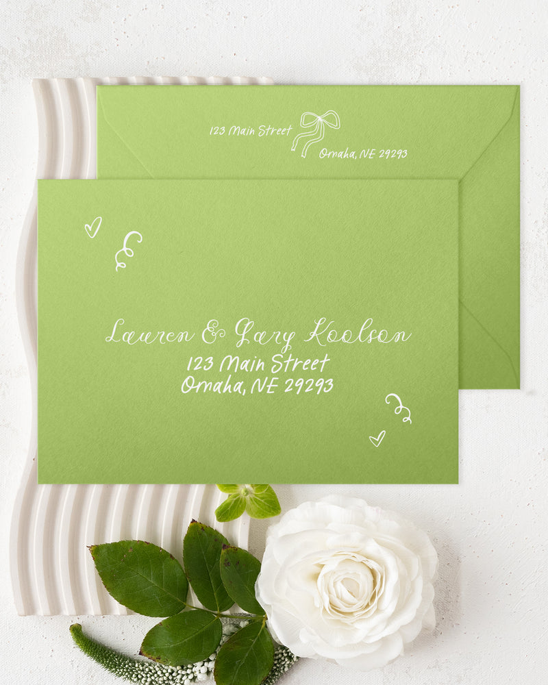 Whimsy Bows Envelope Addressing