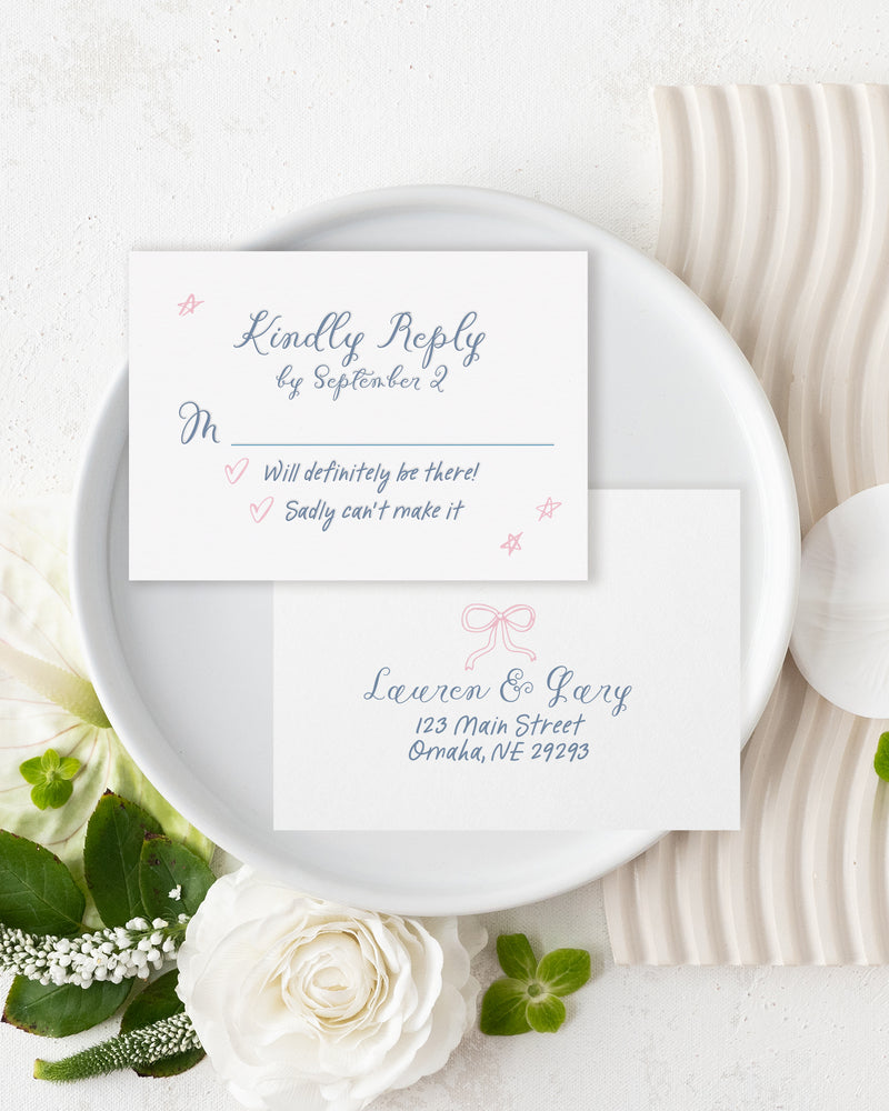 Whimsy Bows Reply Card