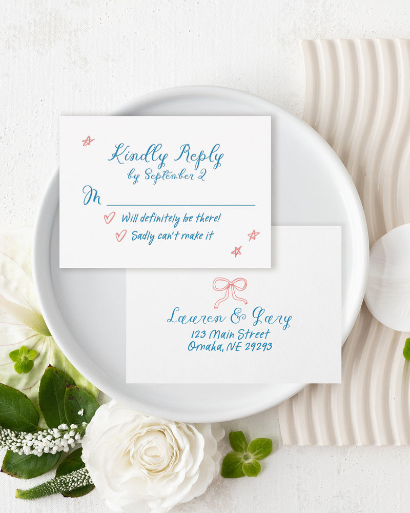 Whimsy Bows Reply Card