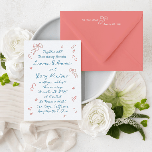 Whimsy Bows Invitation Suite