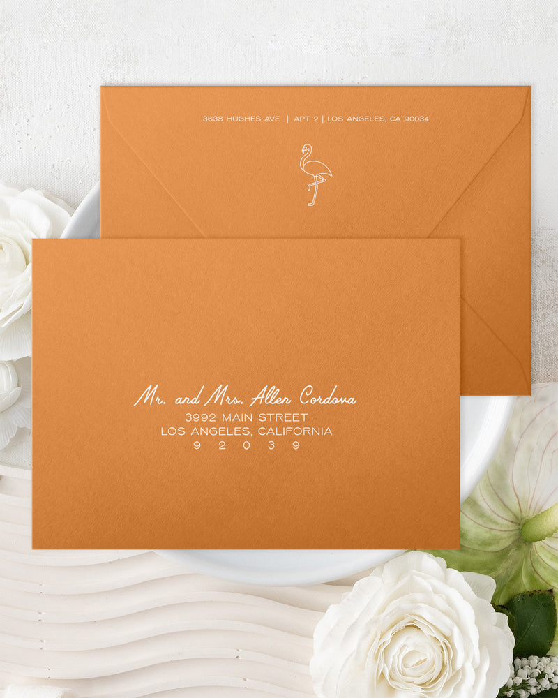 Desert Cactus Envelope Addressing