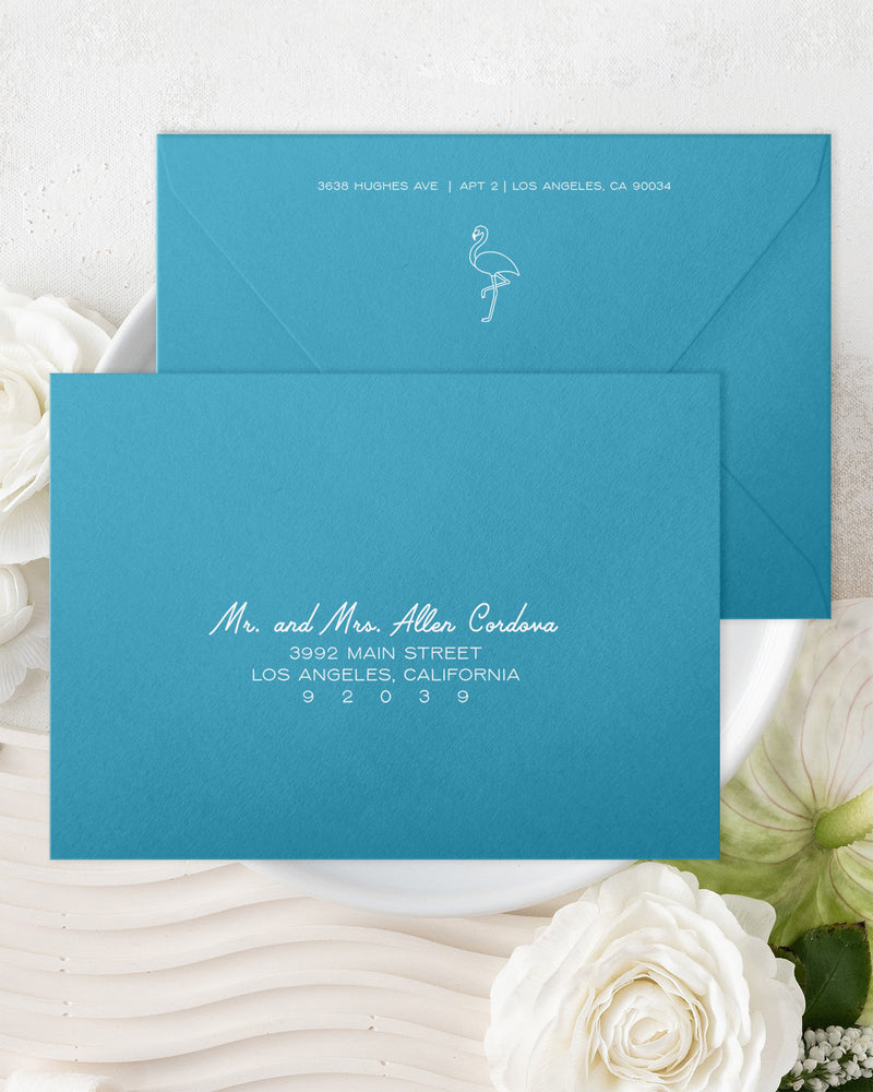 Desert Cactus Envelope Addressing