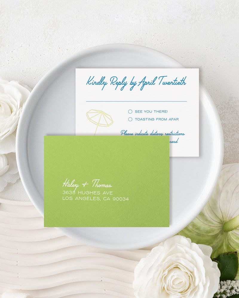 Desert Cactus Reply Card