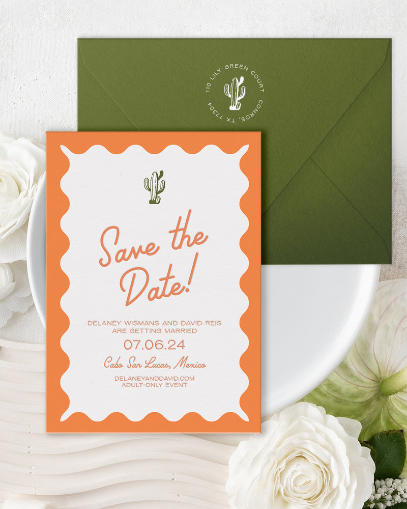 Desert Cactus Save the Date