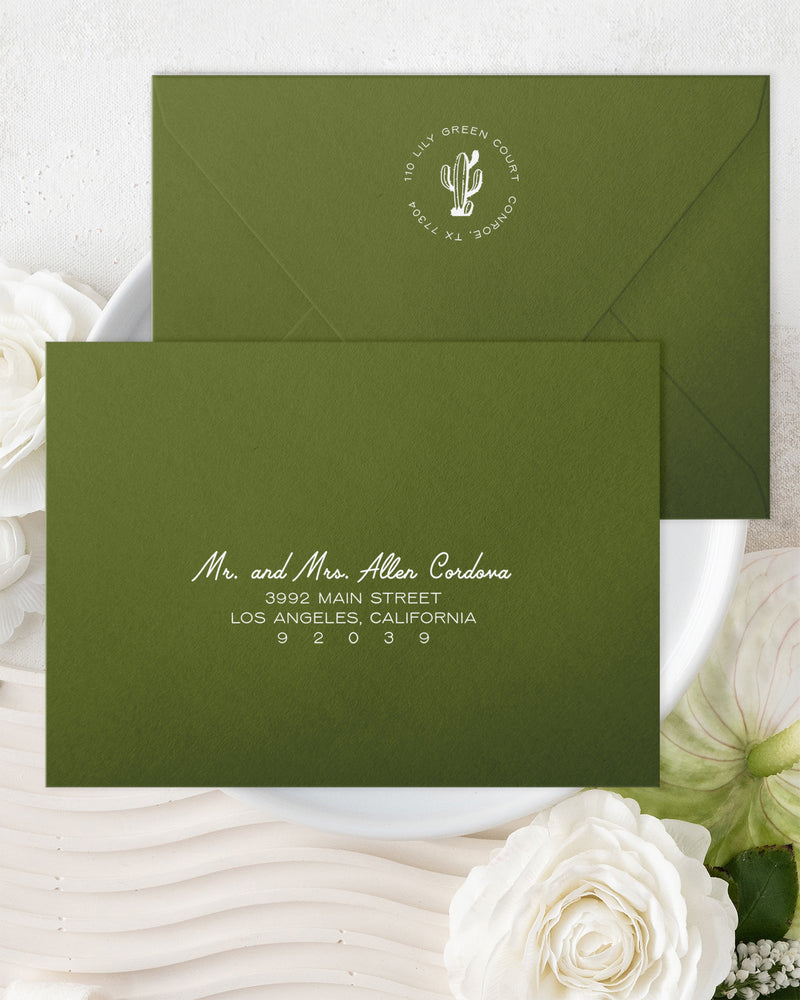 Desert Cactus Save the Date