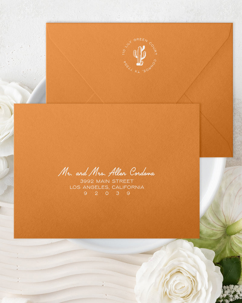 Desert Cactus Save the Date