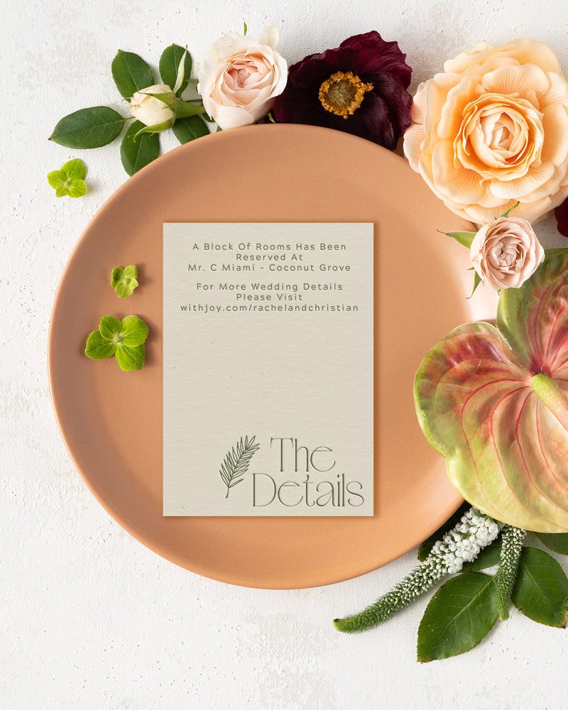 Modern Frond Details Card