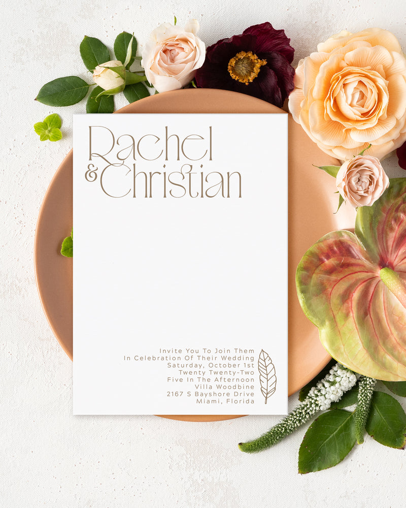 Modern Frond Main Invite