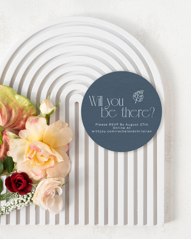 Modern Frond Reply Card