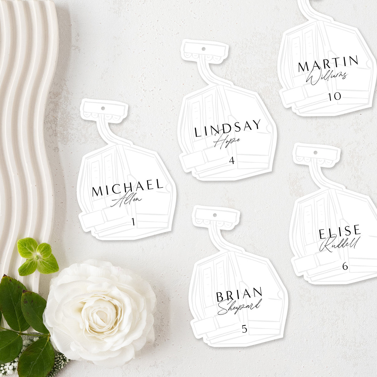 Modern Mountain Escort Tags