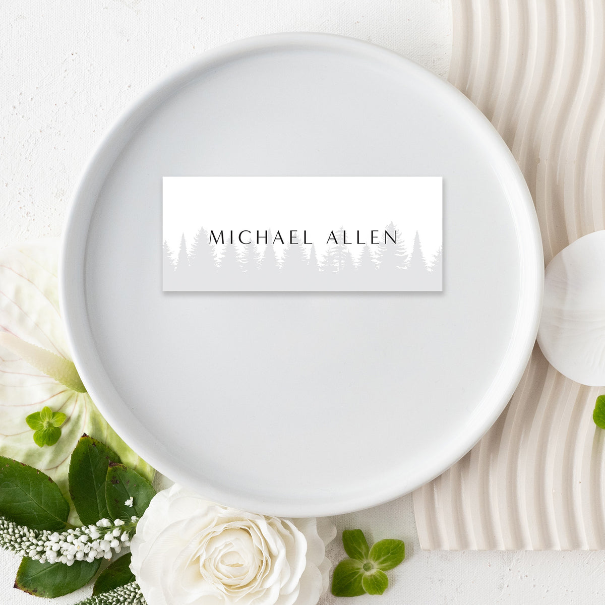 Modern Mountain Place Cards