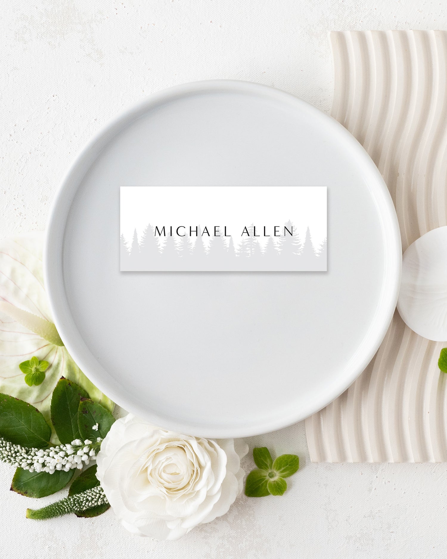 Modern Mountain Place Cards