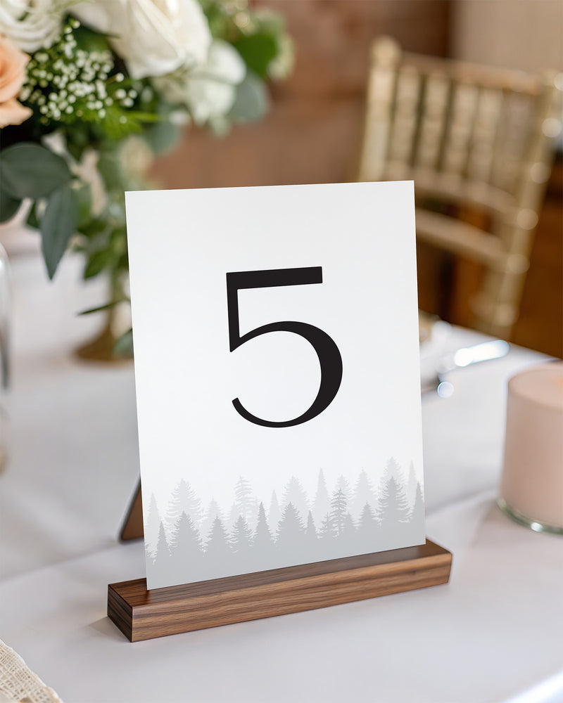 Modern Mountain Table Numbers