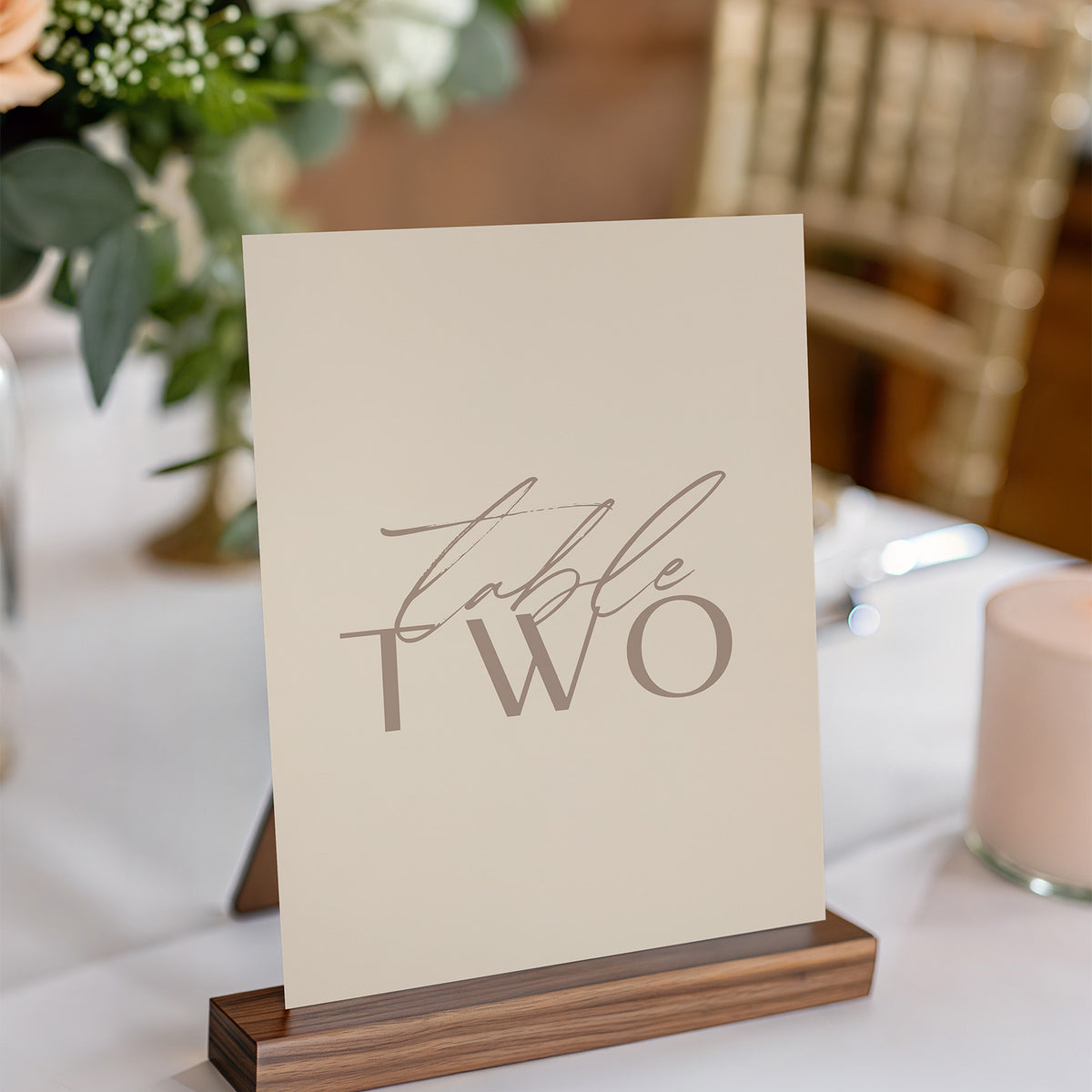 Modern Mountain Table Numbers
