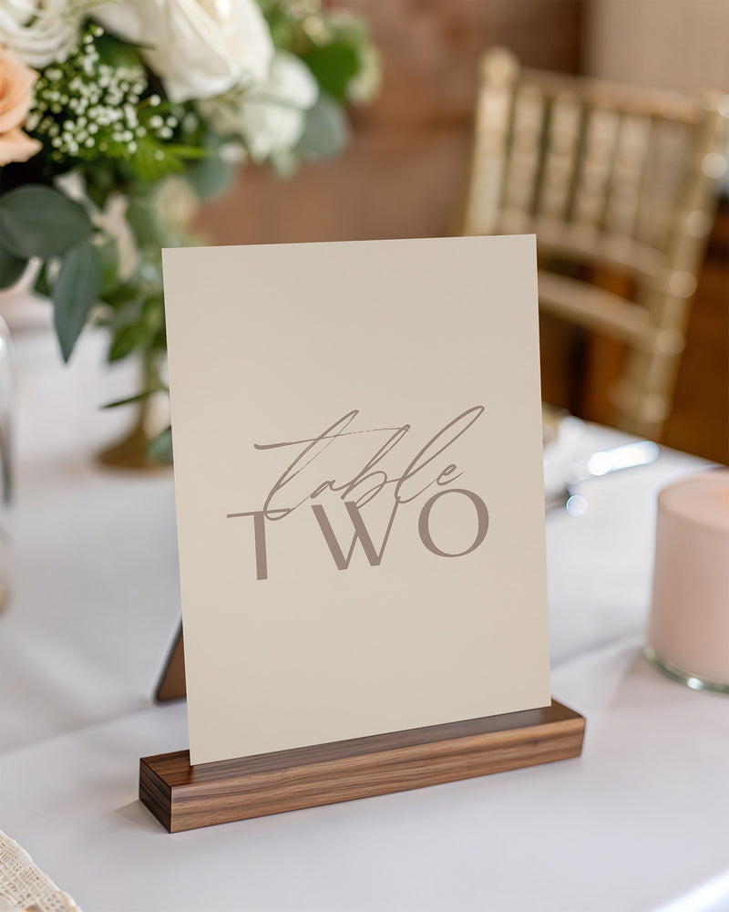 Modern Mountain Table Numbers