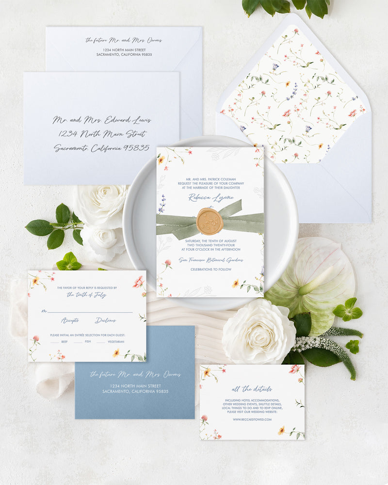 Wildflower Invitation Suite