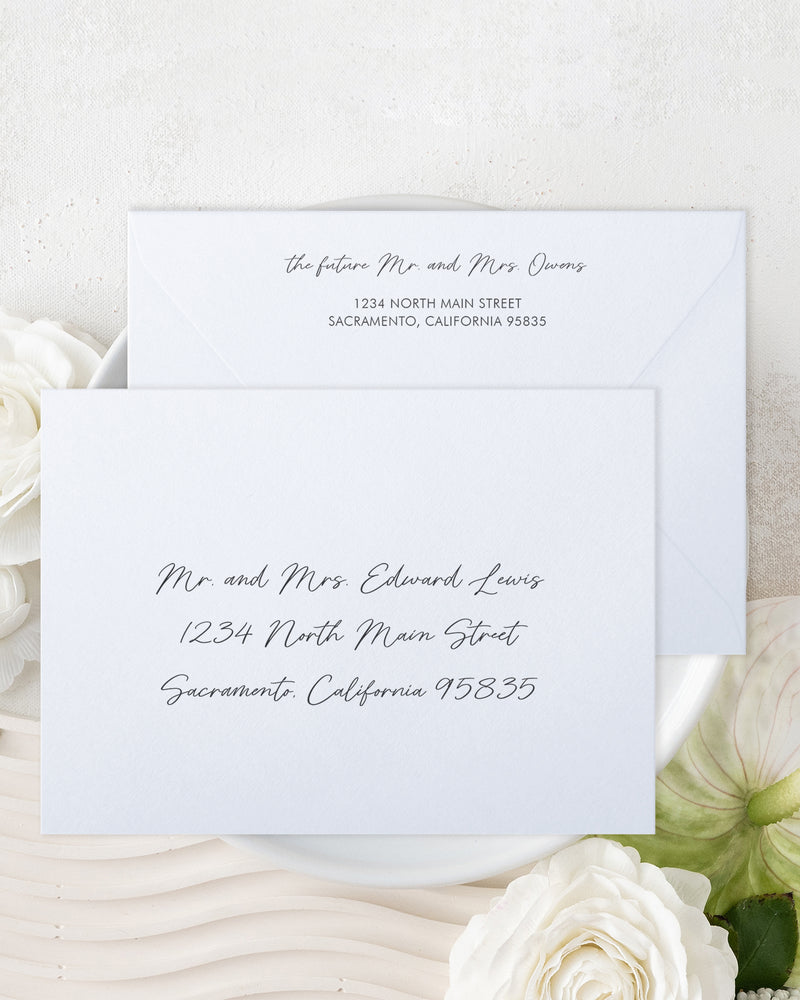 Wildflower Envelope Addressing