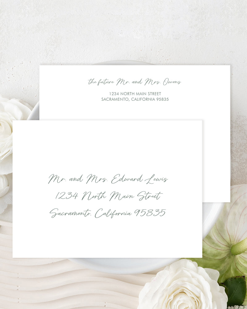 Wildflower Envelope Addressing