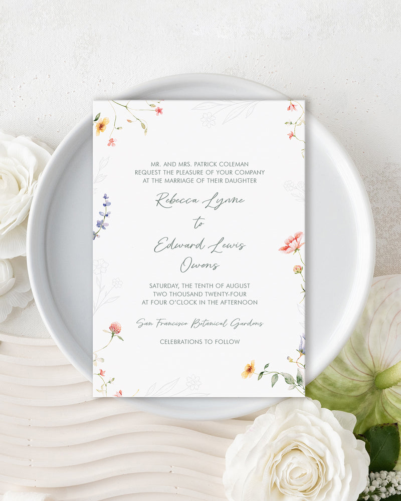 Wildflower Main Invite