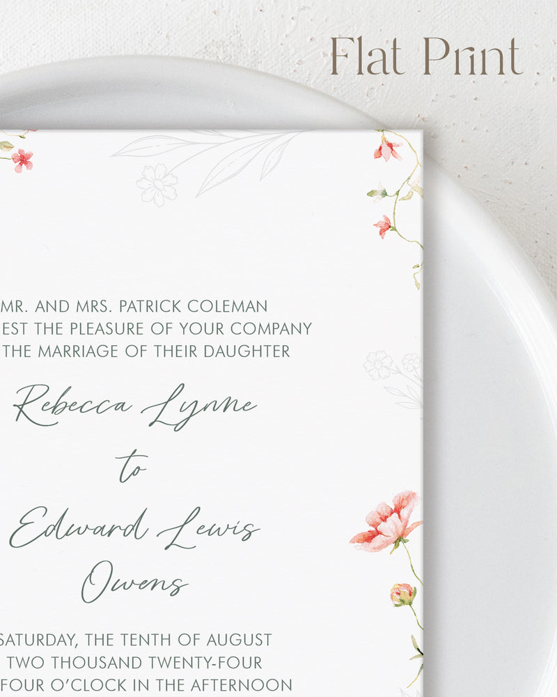 Wildflower Main Invite