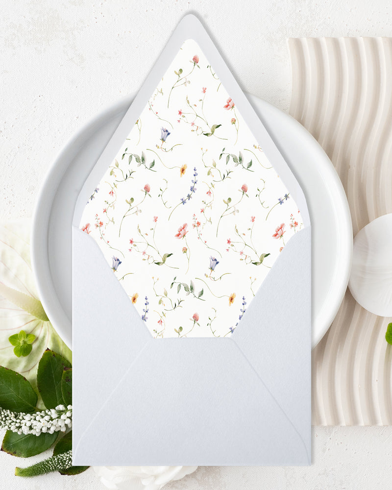 Wildflowers Envelope Liners