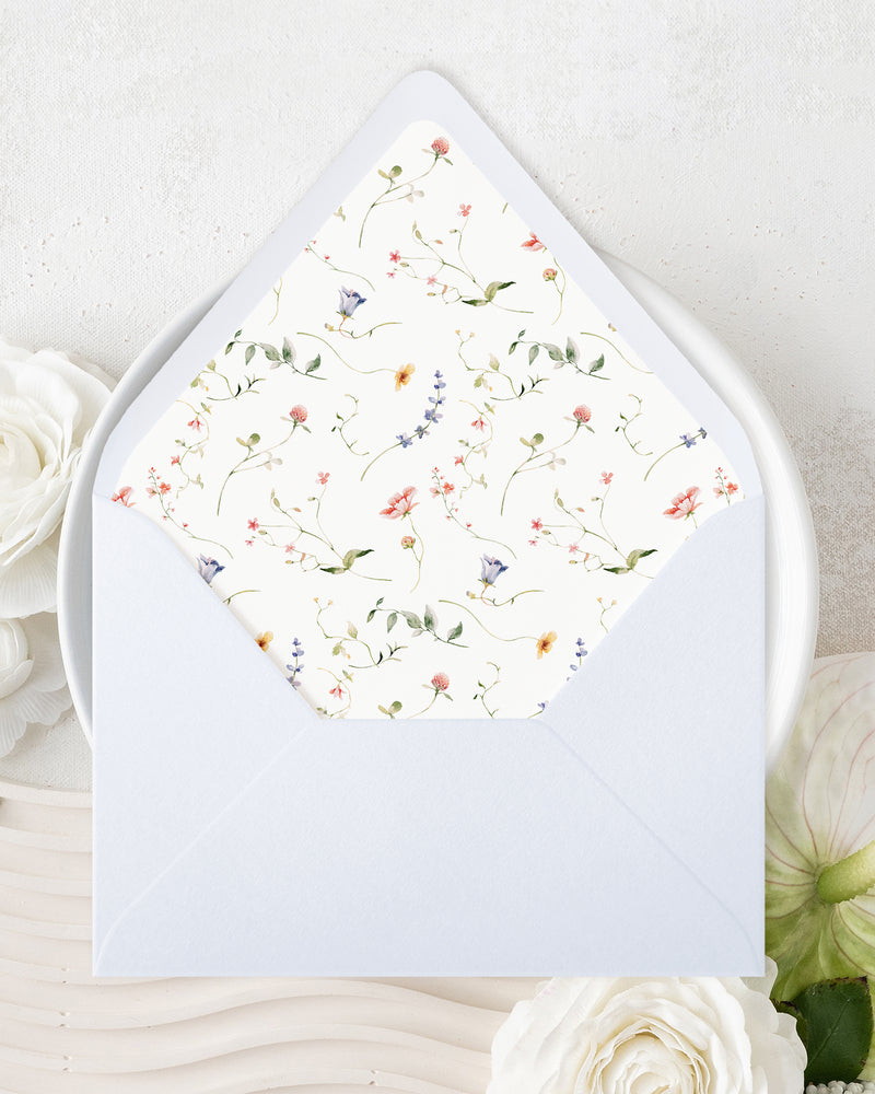 Wildflowers Envelope Liners