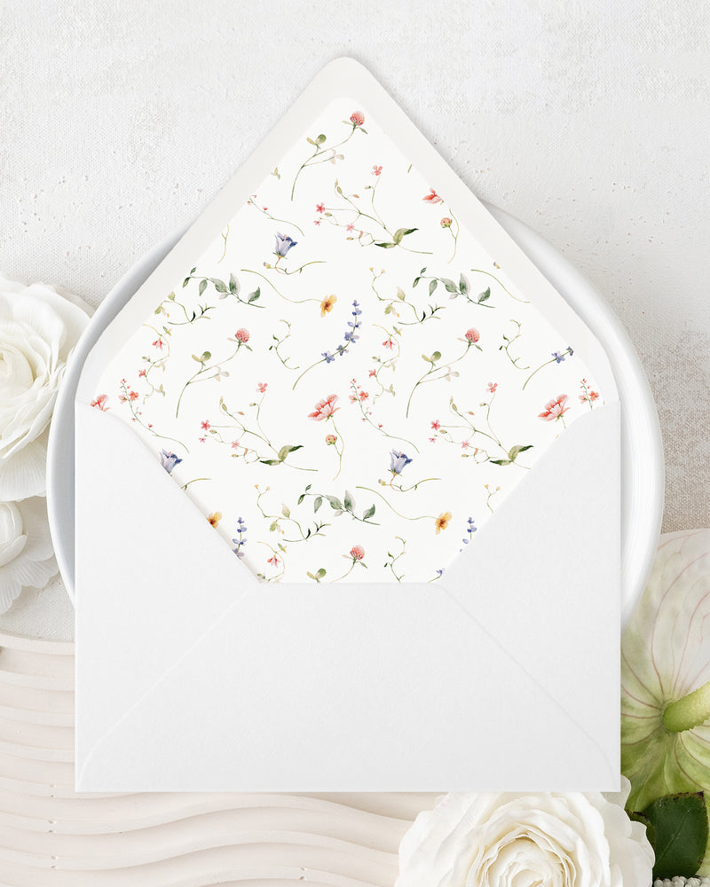 Wildflowers Envelope Liners